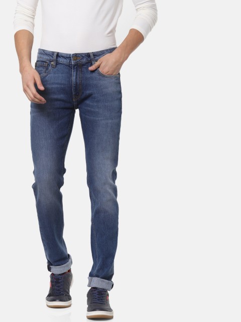 

Jack & Jones Men Blue Ben Skinny Fit Low-Rise Clean Look Stretchable Jeans
