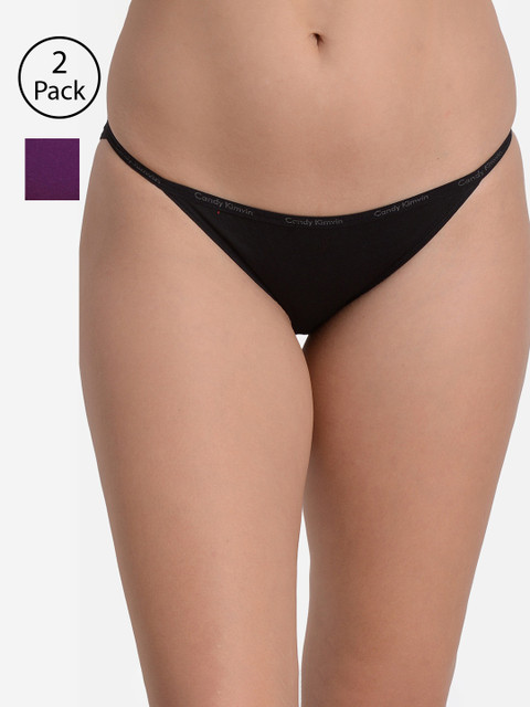 

fashiol Women Pack of 2 Assorted Bikini Briefs