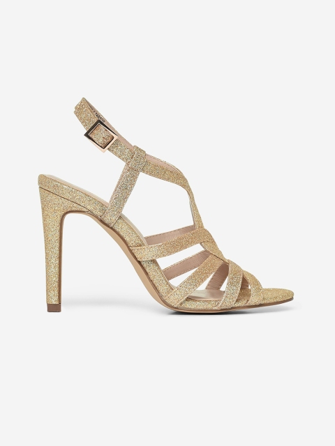 

DOROTHY PERKINS Women Gold-Toned Shimmer Stilettos
