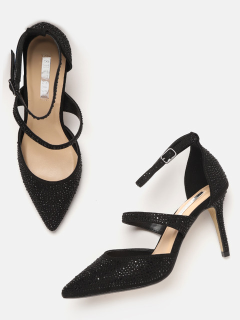 

DOROTHY PERKINS Women Black Embellished Pumps