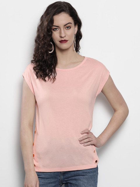 

DOROTHY PERKINS Women Pink Solid Top