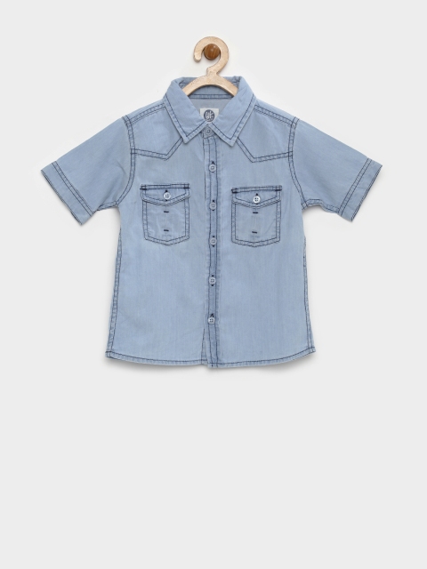 

YK Boys Blue Denim Shirt