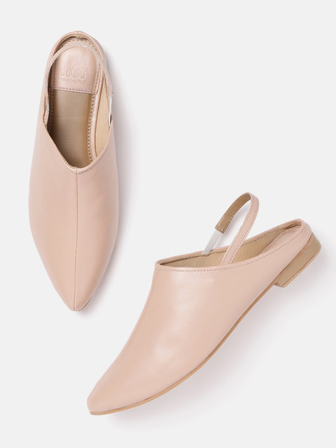 

her by invictus Women Pink Solid Cushioned Mules