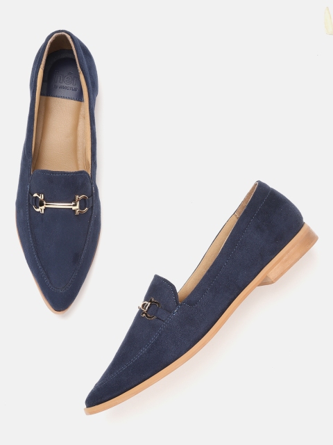 

her by invictus Women Navy Blue Cushioned Loafers
