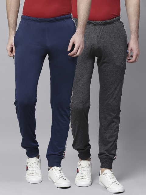 

Sports52 wear Men Pack of 2 Solid Joggers, Navy blue