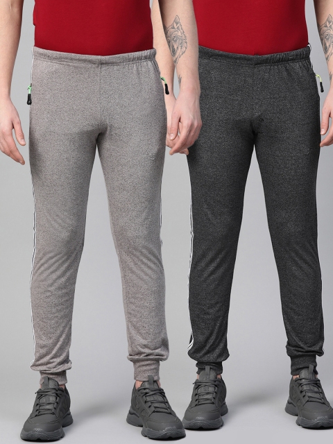 

Sports52 wear Men Pack Of 2 Solid Joggers, Black