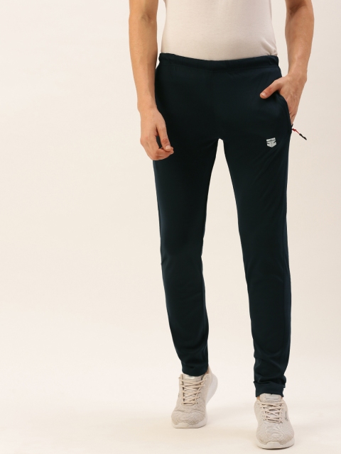 

Sports52 wear Men Navy Blue Solid Straight Fit Training Track Pants