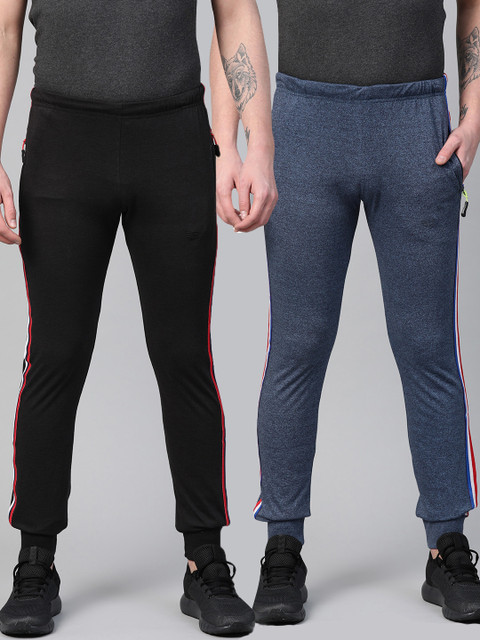 

Sports52 wear Men Pack of 2 Solid Joggers, Black