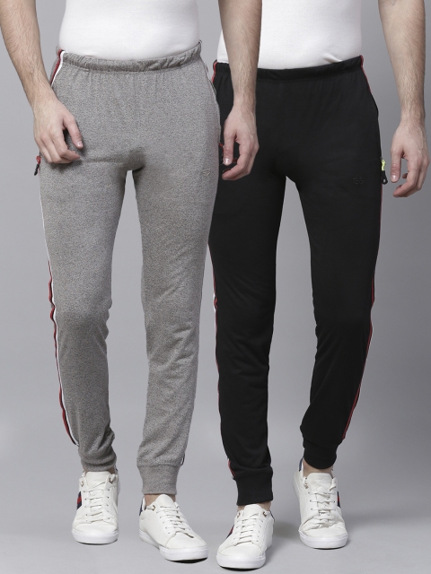 

Sports52 wear Men Pack of 2 Joggers, Grey melange