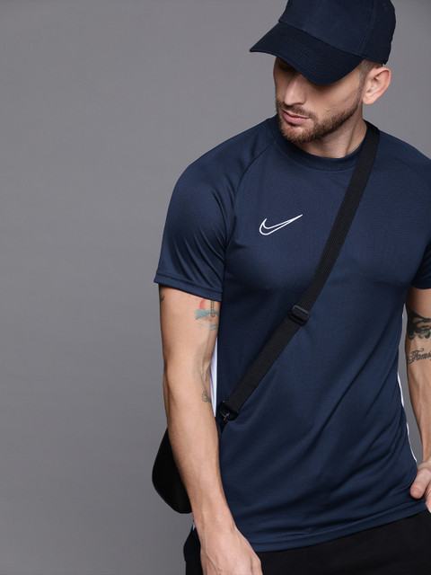 

Nike Men Navy Blue Solid ACDMY Round Neck T-shirt