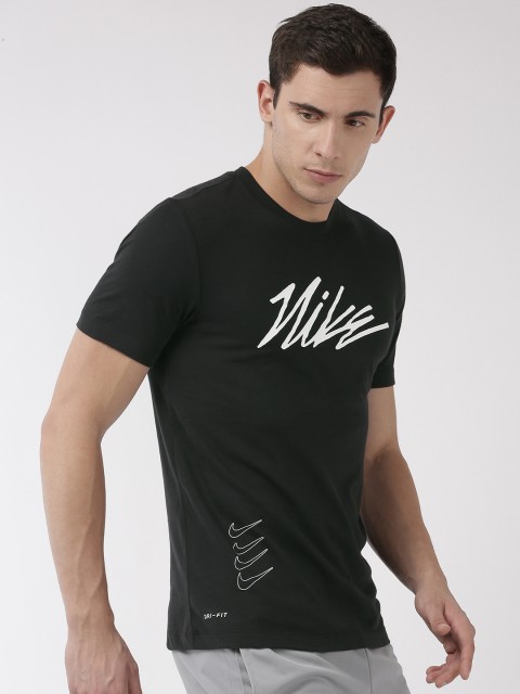 

Nike Men Black Printed Dri-Fit DFCT PROJECT X Round Neck Training T-shirt