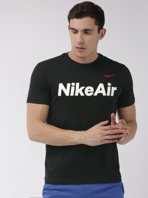 

Nike Men Black AS M NSW AIR Printed Round Neck T-shirt
