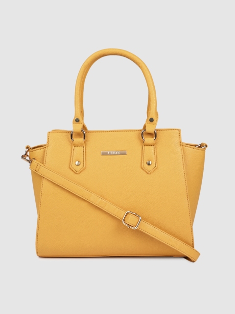 

CERIZ Mustard Yellow Solid Shoulder Bag