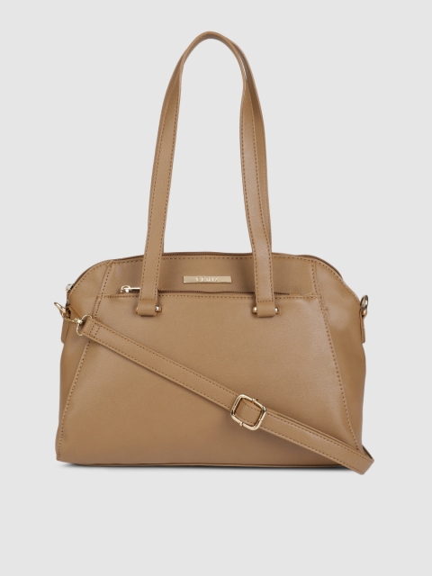 

CERIZ Taupe Solid Shoulder Bag