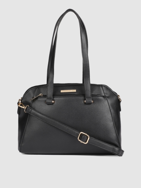 

CERIZ Black Textured Shoulder Bag