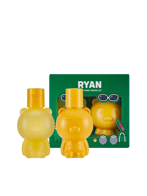 

The Face Shop Unisex Kakao Friends Limited Edition Ryan Body Duo Travel Kit, Green