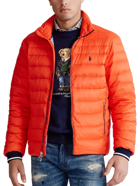 

Polo Ralph Lauren Men Orange Solid Packable Puffer Down Jacket