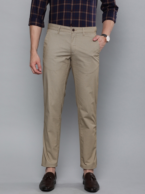 

Louis Philippe Sport Men Brown Slim Fit Printed Regular Trousers