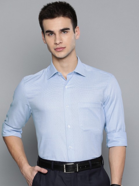 

Louis Philippe Men Blue Classic Fit Self Design Casual Shirt