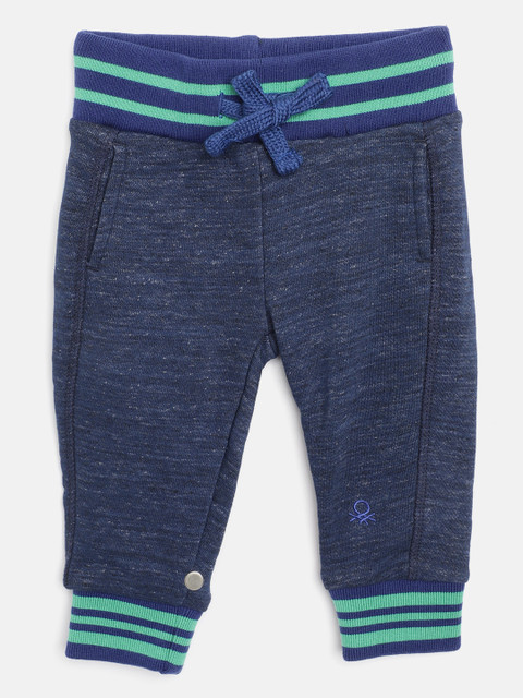 

United Colors of Benetton Boys Navy Blue Solid Regular Fit Joggers