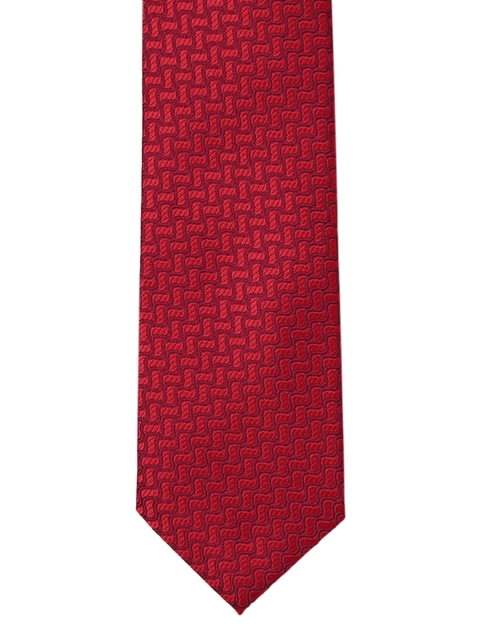 

Park Avenue Red Woven Design Broad Tie