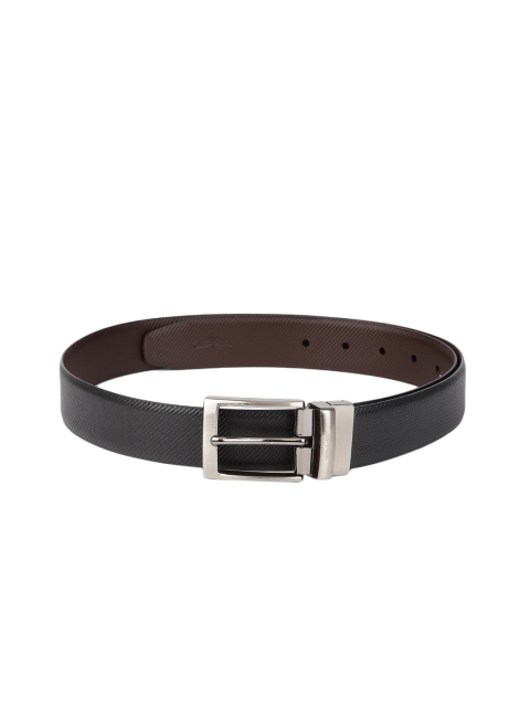 

Park Avenue Men Black & Brown Textured Reversible Leather Belt