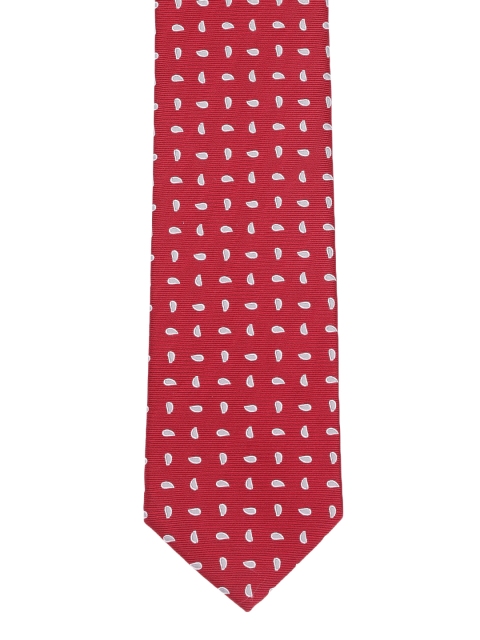 

Park Avenue Men Red Woven Design Broad Tie