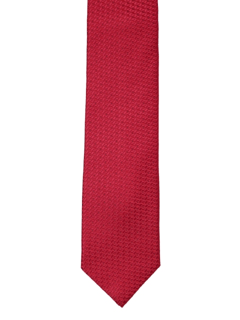 

Park Avenue Men Red Woven Design Broad Tie