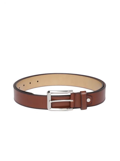 

Park Avenue Men Brown Solid Leather Belt