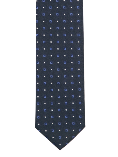 

Park Avenue Men Navy Blue Printed Broad Tie