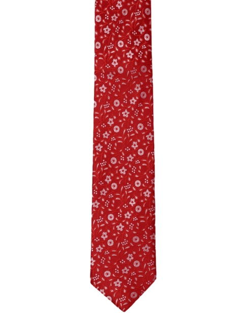 

Park Avenue Men Red Woven Design Broad Tie
