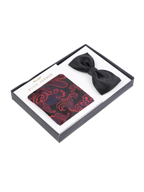 

Park Avenue Men Set of Bow Tie & Pocket Square, Black