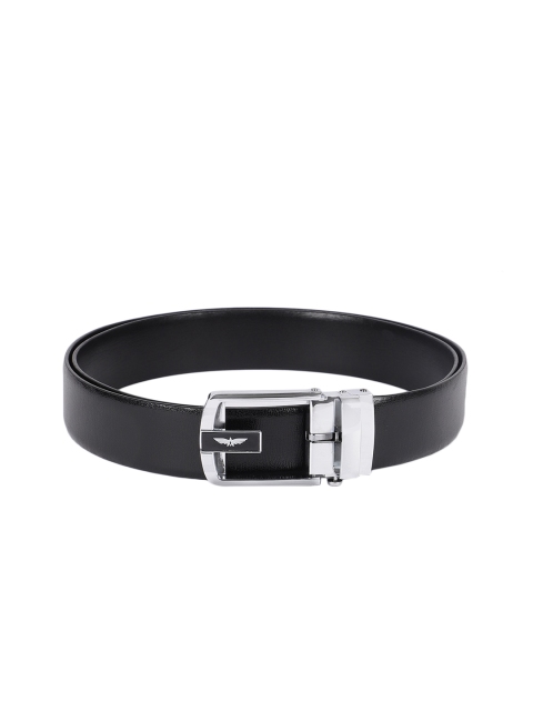 

Park Avenue Men Black Solid Reversible Leather Belt