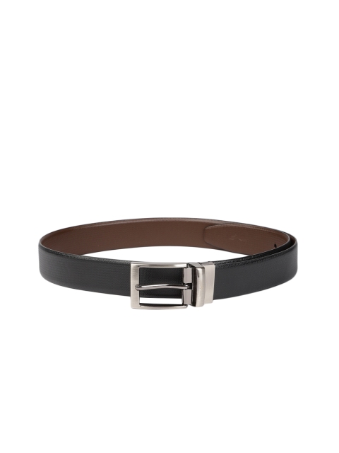 

Park Avenue Men Black & Brown Textured Reversible Leather Belt