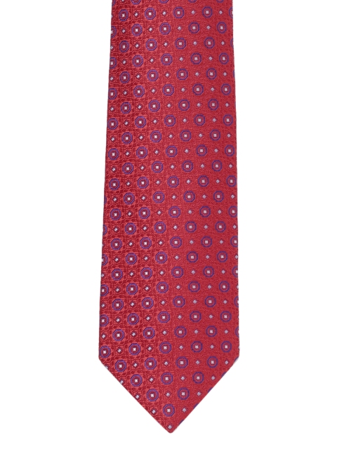 

Park Avenue Red Woven Design Broad Tie