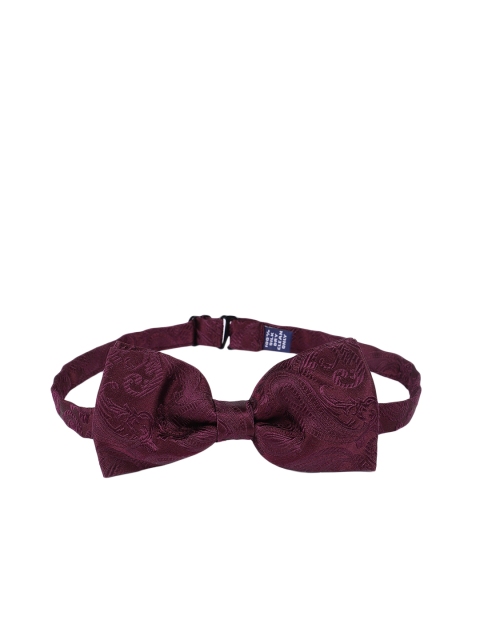 

Raymond Men Maroon Woven Design Bow Tie