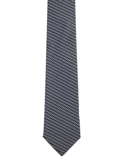 

Park Avenue Navy Blue & Grey Woven Design Broad Tie