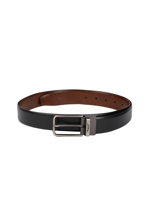

Park Avenue Men Black & Brown Textured Reversible Leather Belt