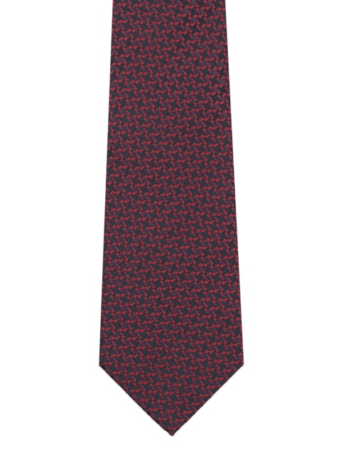 

Park Avenue Red & Black Woven Design Broad Tie