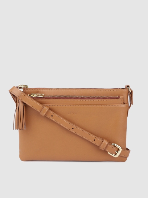

Levis Tan Brown Solid Leather Sling Bag