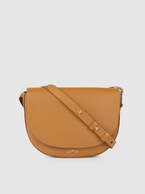 

Levis Tan Brown Solid Leather Sling Bag