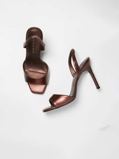 

CHARLES & KEITH Women Brown Solid Heels