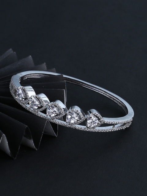 

Voylla Silver-Plated Handcrafted Cuff Bracelet