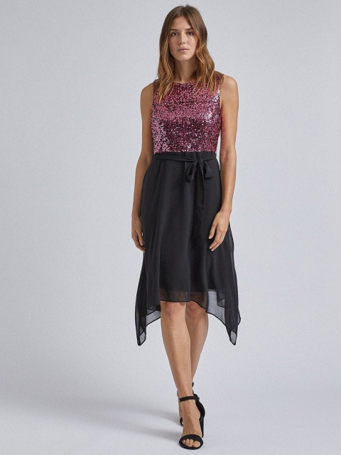

DOROTHY PERKINS Women Pink Sequinned A-Line Dress