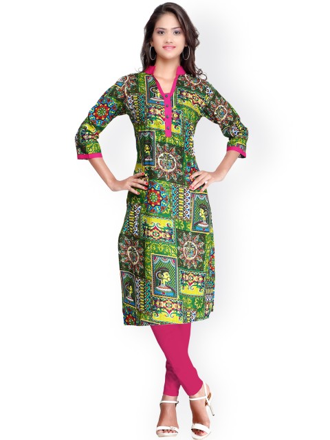 

Saree Mall Multicoloured Printed Kurta, Multi