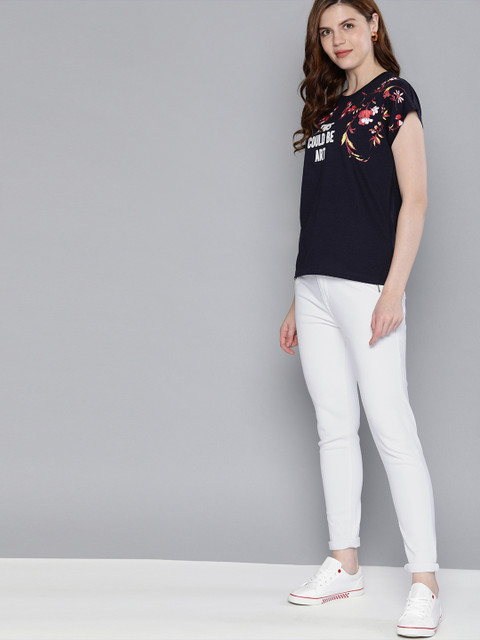 

Mast & Harbour Women White Skinny Fit Mid-Rise Clean Look Stretchable Jeans