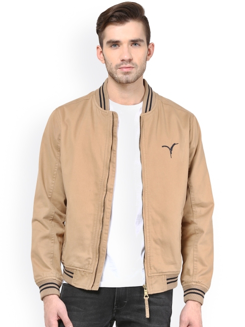 Monteil & Munero Khaki Jacket available at myntra for Rs.1399