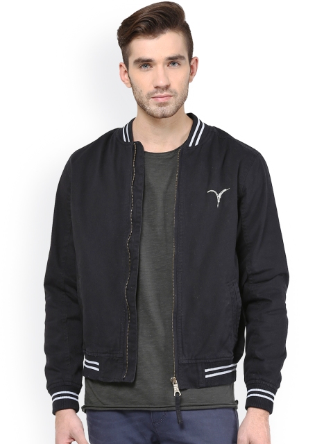 Monteil & Munero Navy Jacket available at myntra for Rs.1049