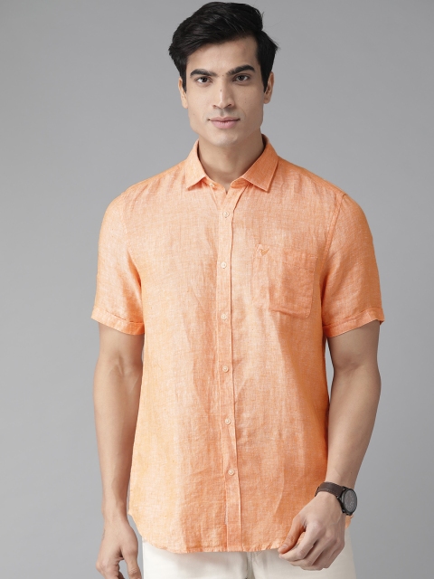

Blackberrys Men Orange Smart Regular Fit Solid Casual Shirt