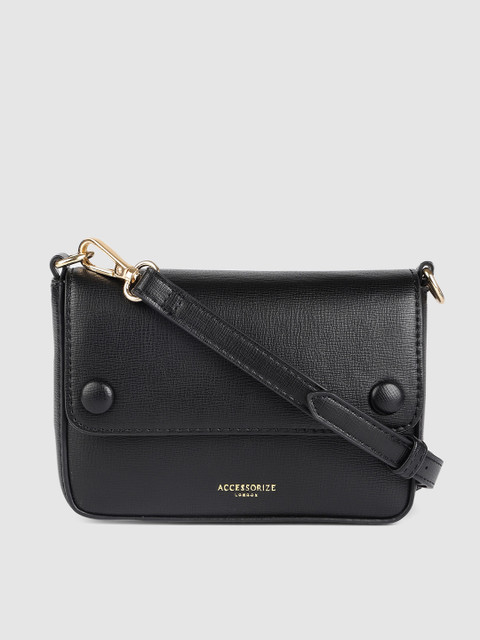 

Accessorize Black Solid Sling Bag cum Waist Pouch